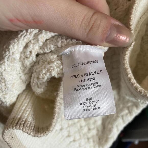 VERONICA BEARD cream Imelda knit tank top - Picture 6 of 7